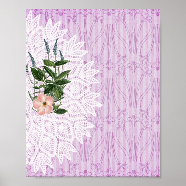 Poster Padrão de papel digital 4 (Frente)