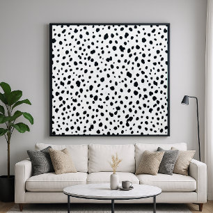 Poster Padrão de Pelo de Cão Dalmata