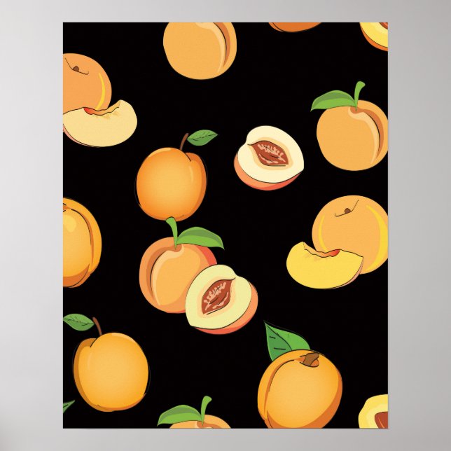 Poster Padrão de Pêssego 5 (Frente)