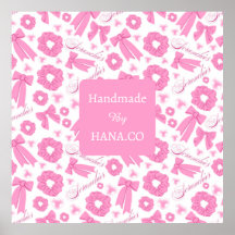 Padrão de Scrunchies Rosa Feminino Acessório de Ca