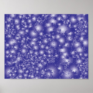 Pôster Padrão de Super Splash de Tinta Abstrato PURPLE d