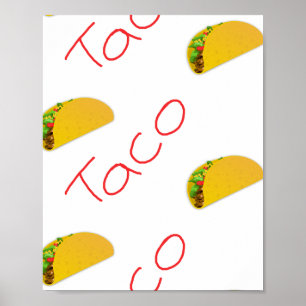 Poster Padrão de taco ativado