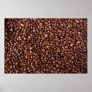 Poster Padrão de textura de comida do café