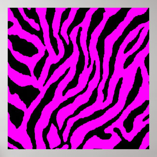 Pôster Padrão de tigre retro Corey Tiger 80s