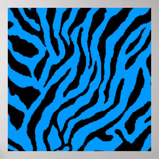 Poster Padrão de tigre retro Corey Tiger 80s
