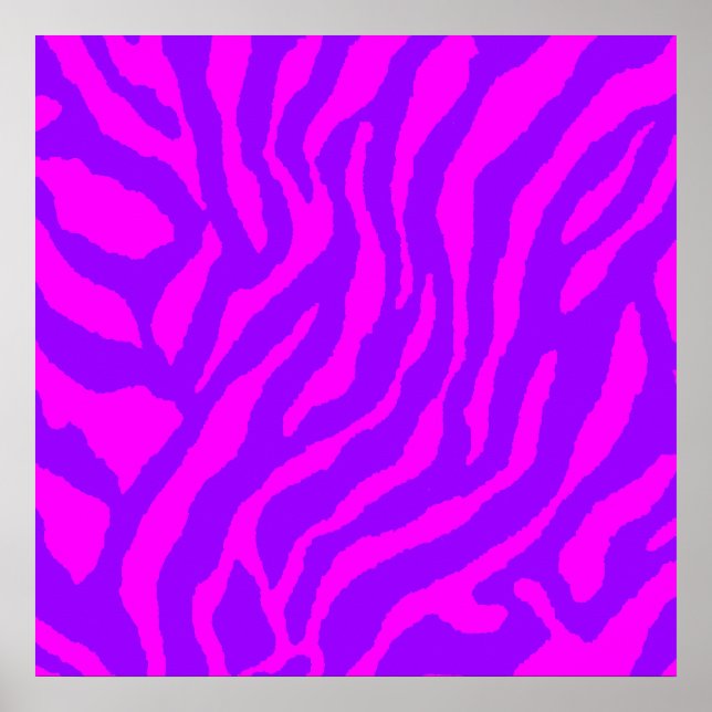 Pôster Padrão de Tigre Retroativo do Corey Tiger 80s (Frente)