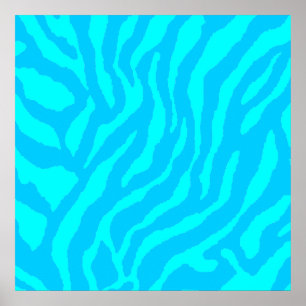 Pôster Padrão de Tigre Retroativo do Corey Tiger 80s