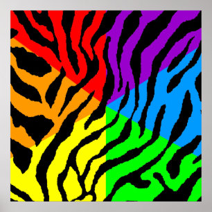 Poster Padrão de Tigre Retroativo do Corey Tiger 80s