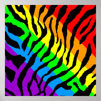 Poster Padrão de Tigre Retroativo do Corey Tiger 80s