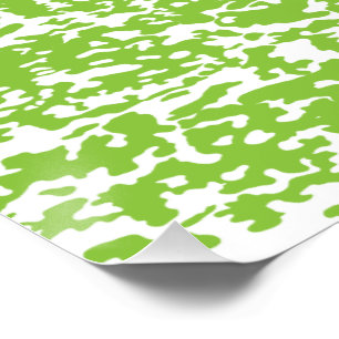 Pôster Padrão de Verde limão Grunge - Decor Abstrato de V