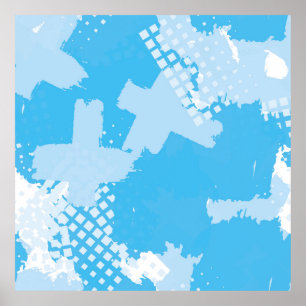 Poster padrão de vintage sem descontinuidades do abstrato