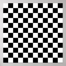 Poster Padrão de Xadrez
