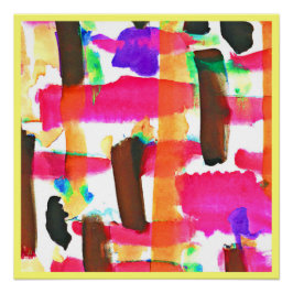 Pôster Padrão dinâmico de Abstrato na arte