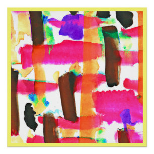Pôster Padrão dinâmico de Abstrato na arte