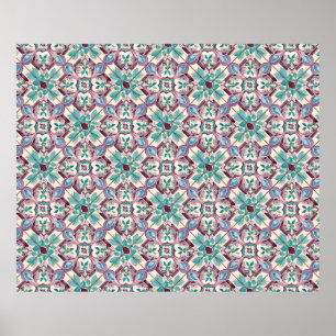 Poster Padrão do azulejo