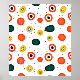 Poster Padrão do Círculo Ponto Reprodutivo