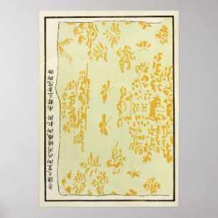 Poster Padrão do Dragão Celestial Chinês de 1880