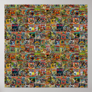 Poster Padrão do Vintage Comic Book