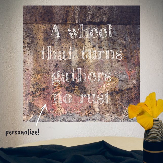 Poster Padrão enferrujado castanho (Criador carregado)