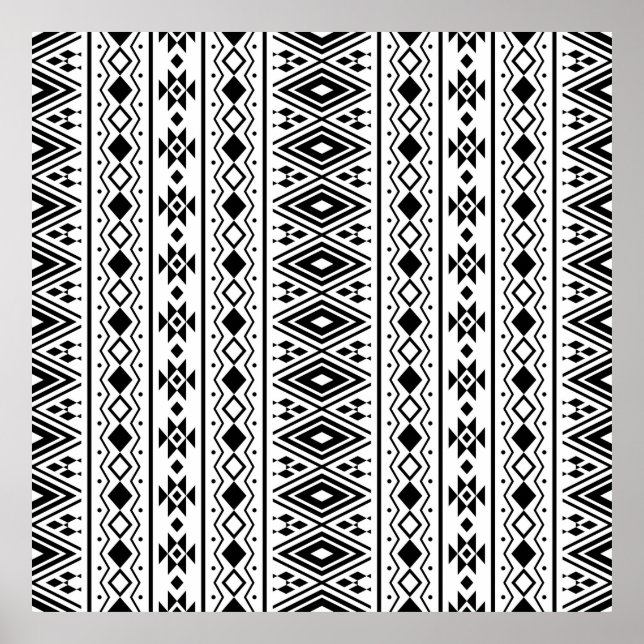 Poster Padrão étnico constante design vintageabstract, am (Frente)