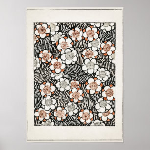 Poster Padrão Floral de Shin Bijutsukai
