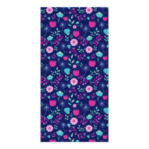 Pôster Padrão floral fofo de fundo