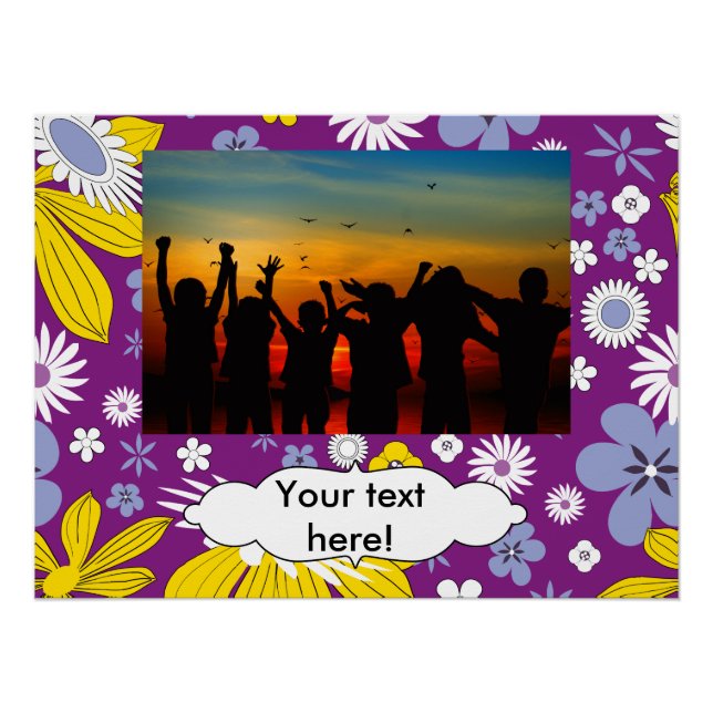 Pôster Padrão Floral Invisível (Frente)