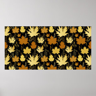 Poster Padrão floral sem costura