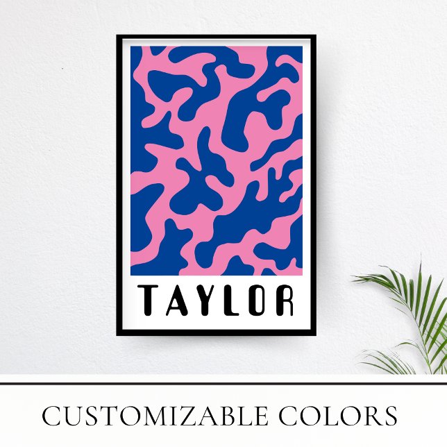 Poster Padrão Funk Retrominimalista vibrante (Criador carregado)