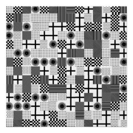 Pôster Padrão geométrico abstrato