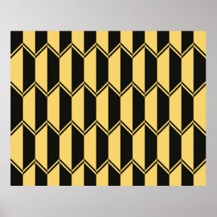Poster padrão geométrico abstrato