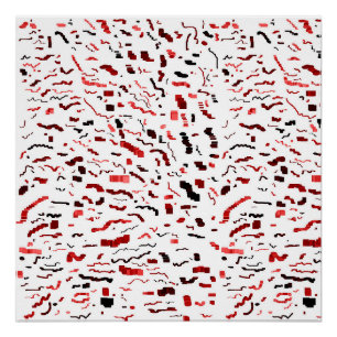 Pôster Padrão Geométrico Abstrato