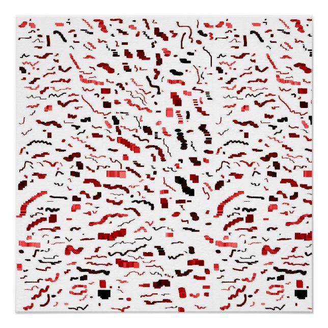 Pôster Padrão Geométrico Abstrato (Frente)