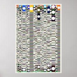 Poster Padrão Geométrico da Física Quântica