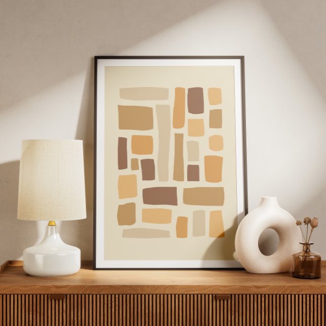 Poster Padrão geométrico retrorreflector com retângulos (Criador carregado)