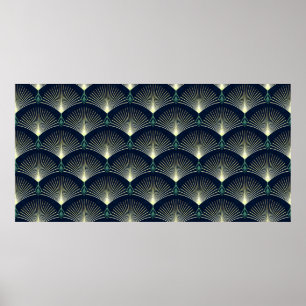 Poster Padrão geométrico sem aspecto elegante. Deco de Ar