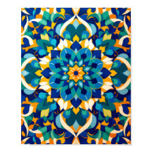 Padrão Geométrico Tradicional de Azulejo Marroquin