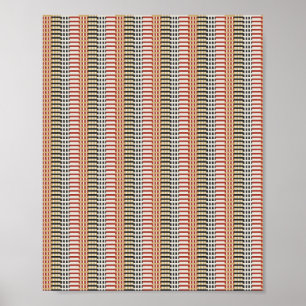 Poster Padrão Matemático Pixelado
