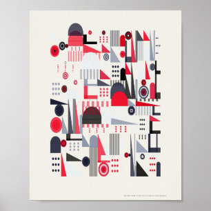 Poster Padrão Moderno Bauhaus
