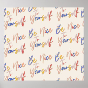 Poster Padrão Motivacional Colorido