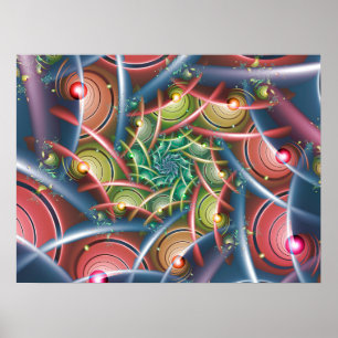 Poster Padrão Pastel Giratório