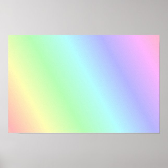 Poster Padrão pastel multicolorido (Frente)