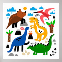 Padrão perfeito dos dinossauros