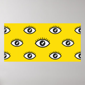 Poster padrão perfeito para abstrato. Olhos sem olhos