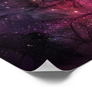 Poster Padrão Planetário da Galáxia do Espaço Exterior Es