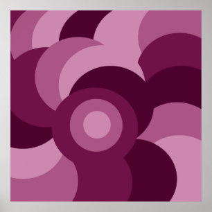 Poster padrão rosa e roxo
