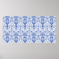 Padrão sem costura com bordado. Tecido Ikat. Eth