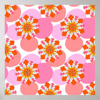 Padrão sem costura com mandalas coloridas. Bright