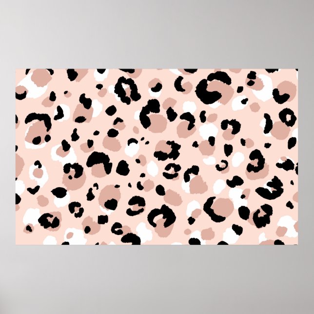 Poster padrão sem descontinuidades do leopardo abstrato m (Frente)