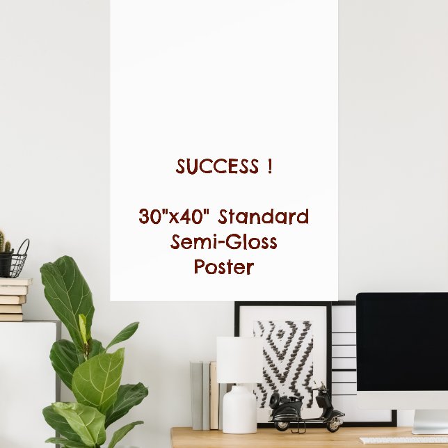 Pôster Padrão Semibrilho 30"x40" (Escritório em casa)